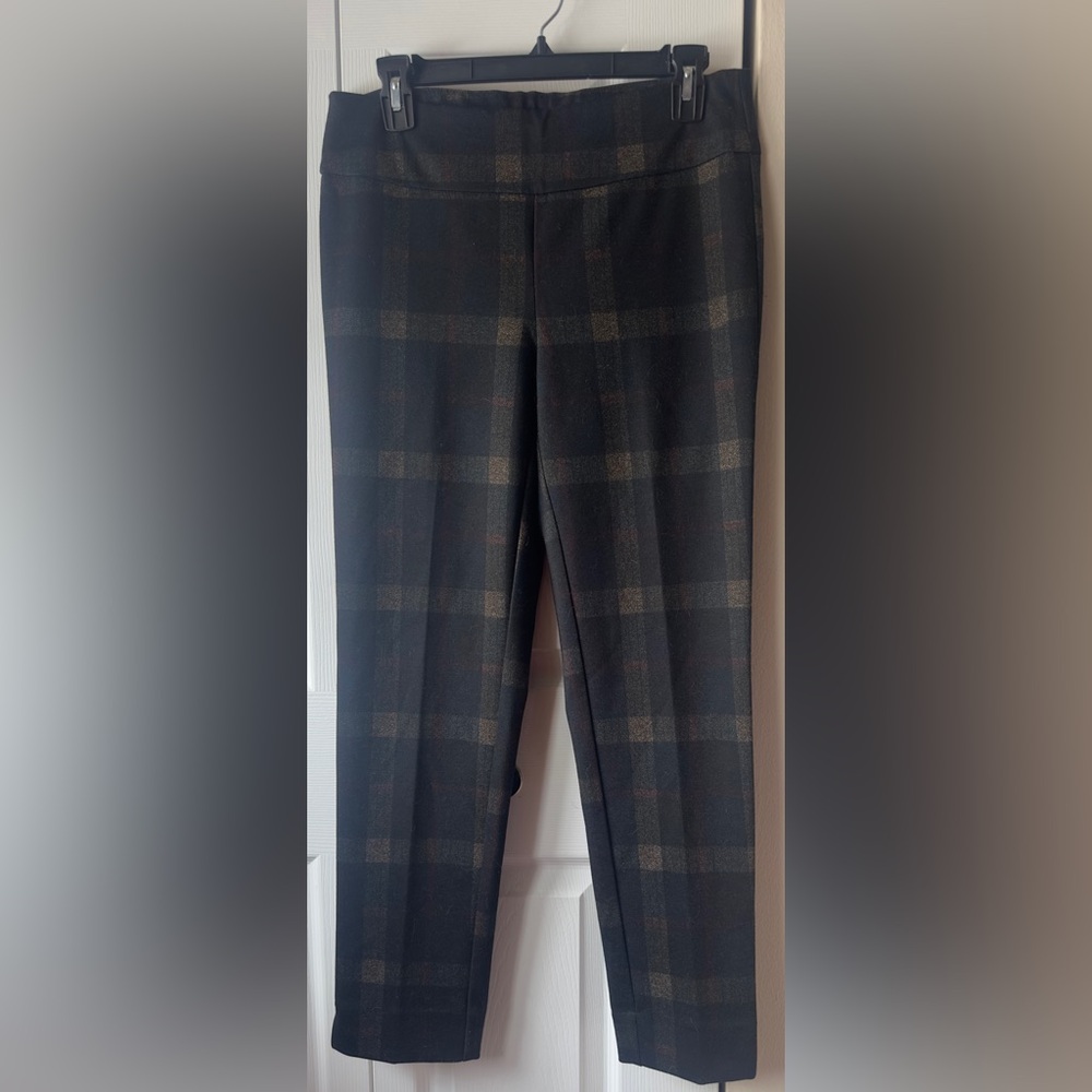 Zac & Rachel Dark Plaid Trousers